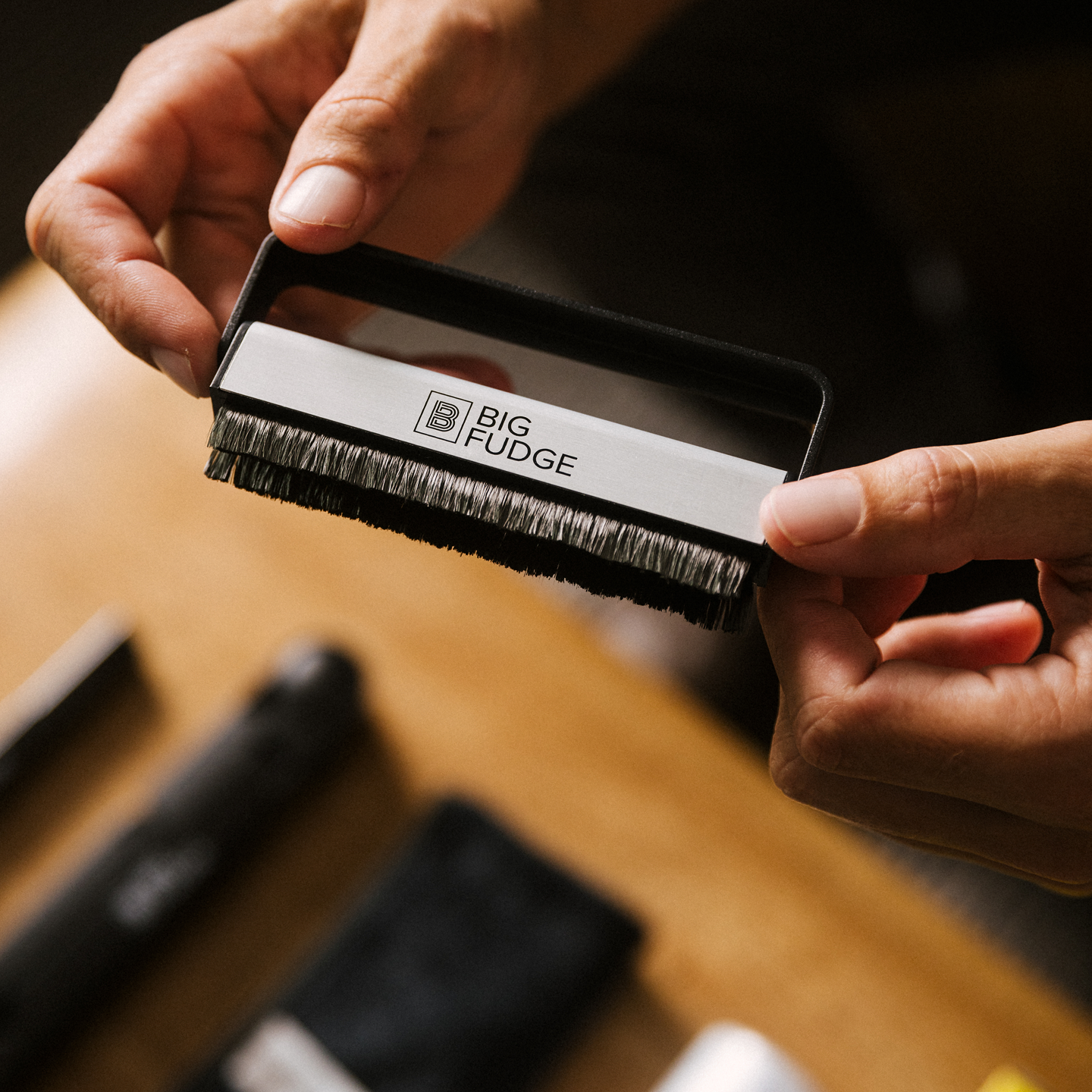 Big Fudge vinyl record cleaning brush