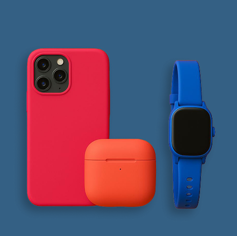 KWmobile tech accessories including phone case and smartwatch band